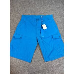 Parish Nation Cargo Shorts Mens 32 Blue Utility Performance Hiking Outdoors NWT